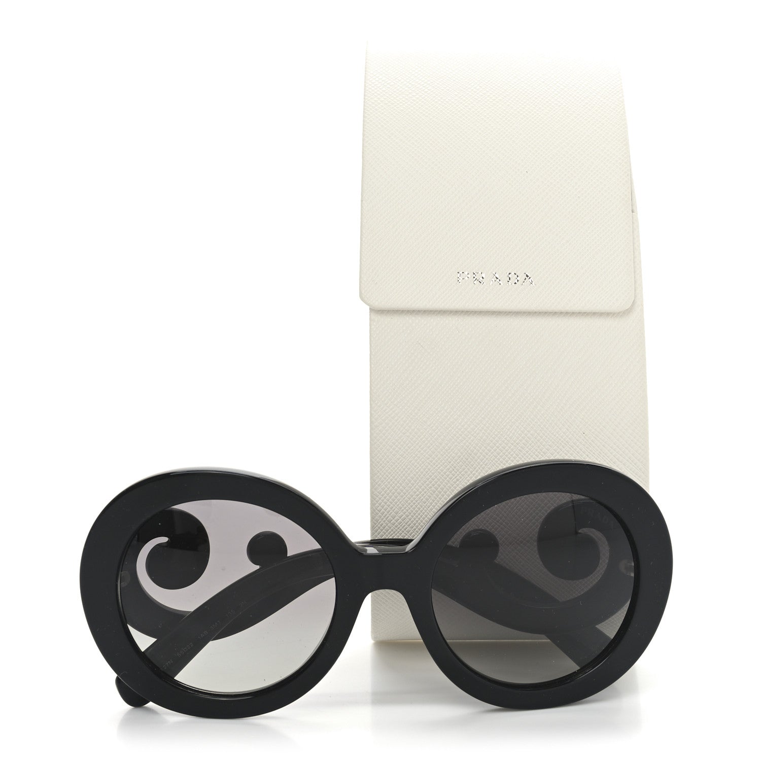 PRADA プラダ バロックサングラス ブラック SPR 27N-A Prada Baroque Sunglasses SPR 27N Black 1724481 – FASHIONPHILE