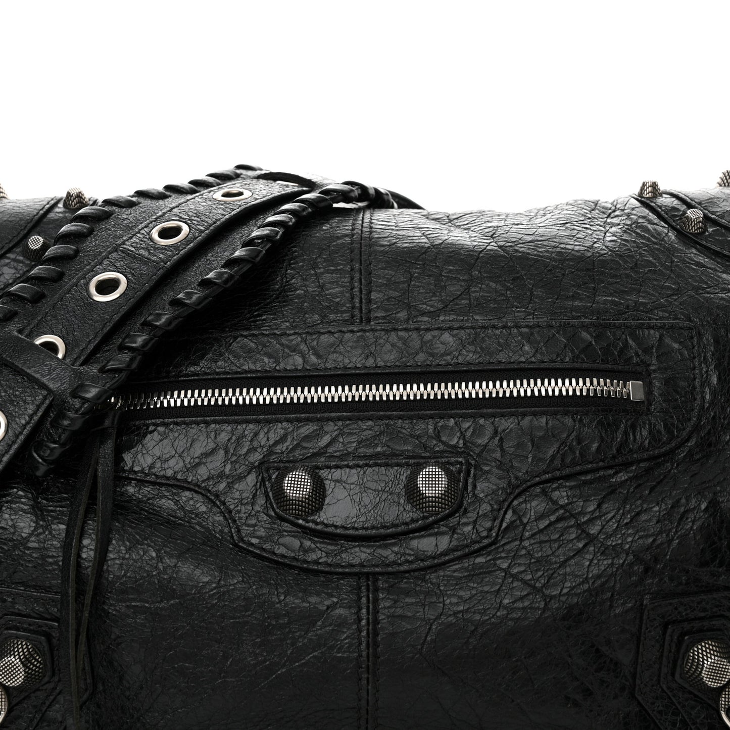 Agneau Arena Medium Le Cagole Messenger Bag Black