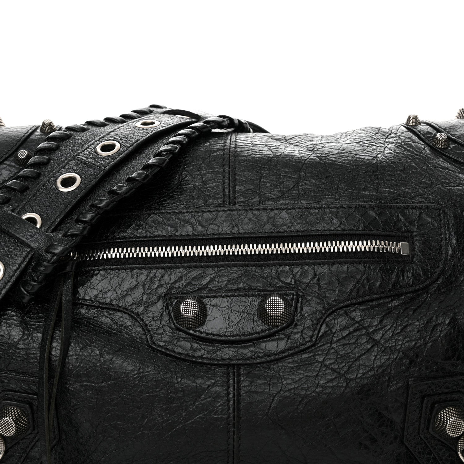 Balenciaga Agneau Arena Medium Le Cagole Messenger Bag Black 9 of 13