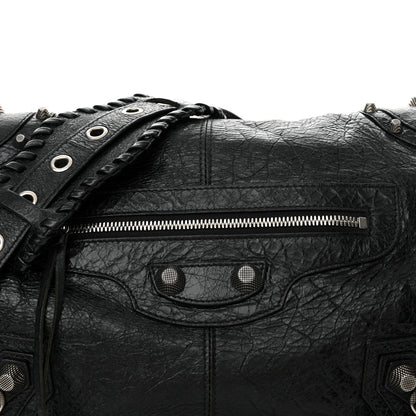 Balenciaga Agneau Arena Medium Le Cagole Messenger Bag Black 9 of 13