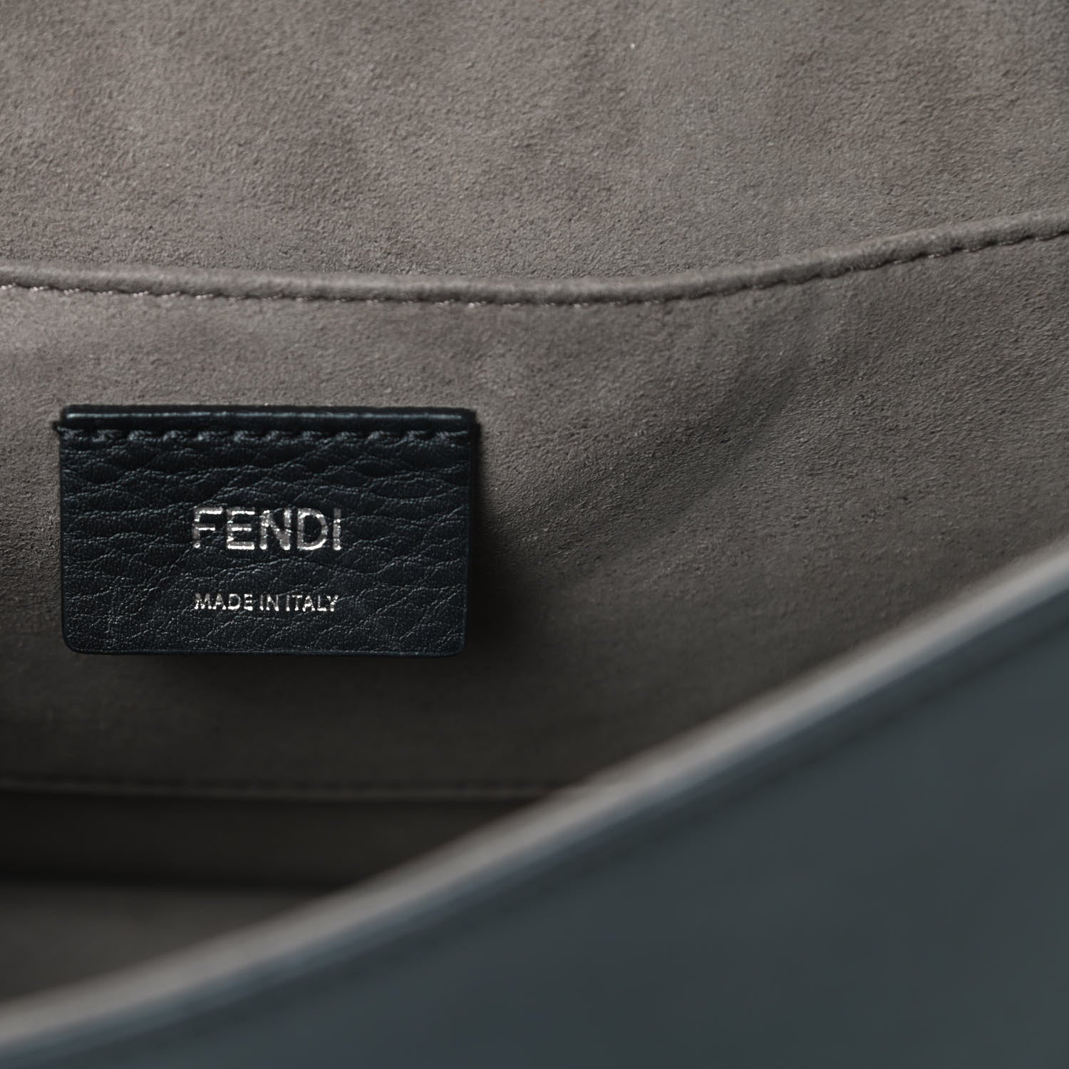 Fendi Vitello Century Opaco F is Fendi Kan I Shoulder Bag Black 7 of 17