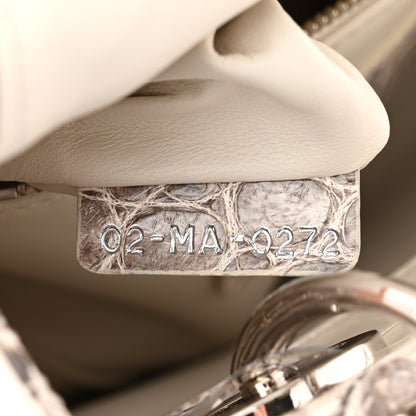 Christian Dior Niloticus Crocodile Himalaya Mini Lady Dior White 7 of 11