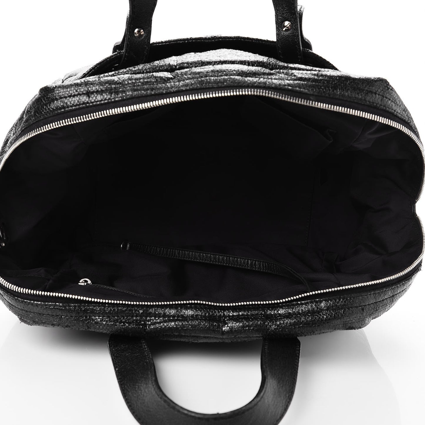 Coated Canvas Paris Biarritz Satchel Black