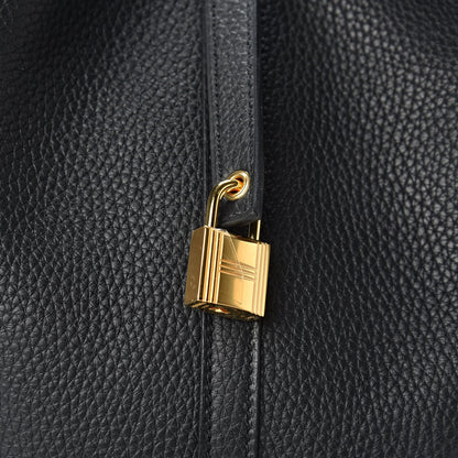 Hermes Taurillon Clemence Picotin Lock 22 MM Black 8 of 11