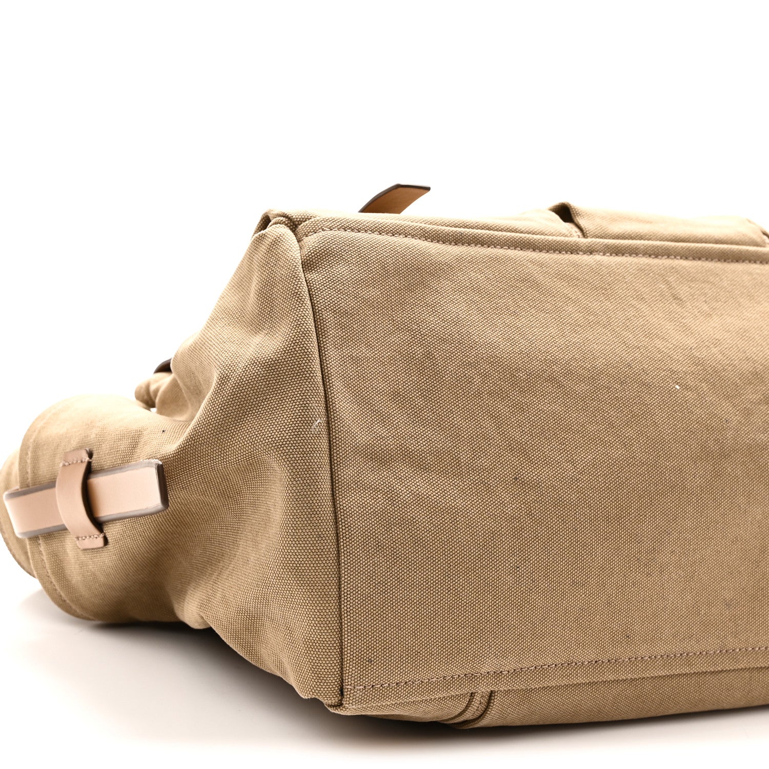 Prada Canvas Calfskin Large Route Shoulder Bag Khaki 8 of 9