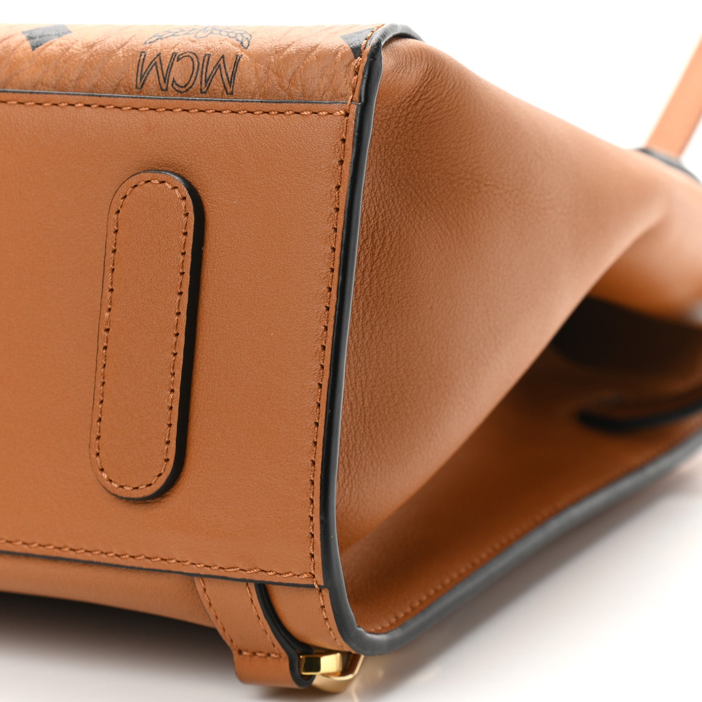 Calfskin Essential Visetos Small Backpack Cognac
