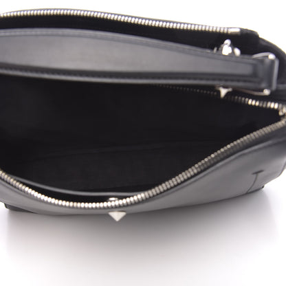 Fendi Vitello Baltico Dolce DotCom Satchel Black 4 of 10