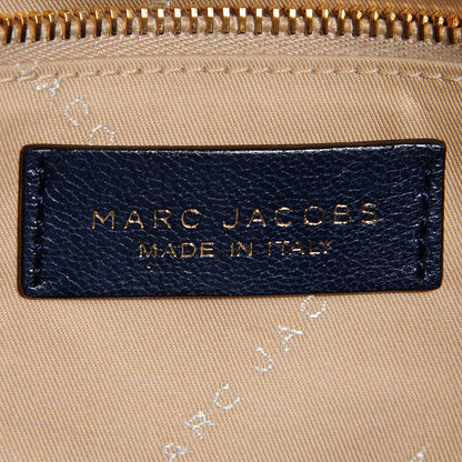 Marc Jacobs Goatskin Small Wellington Fulton Satchel Navy 7 of 8