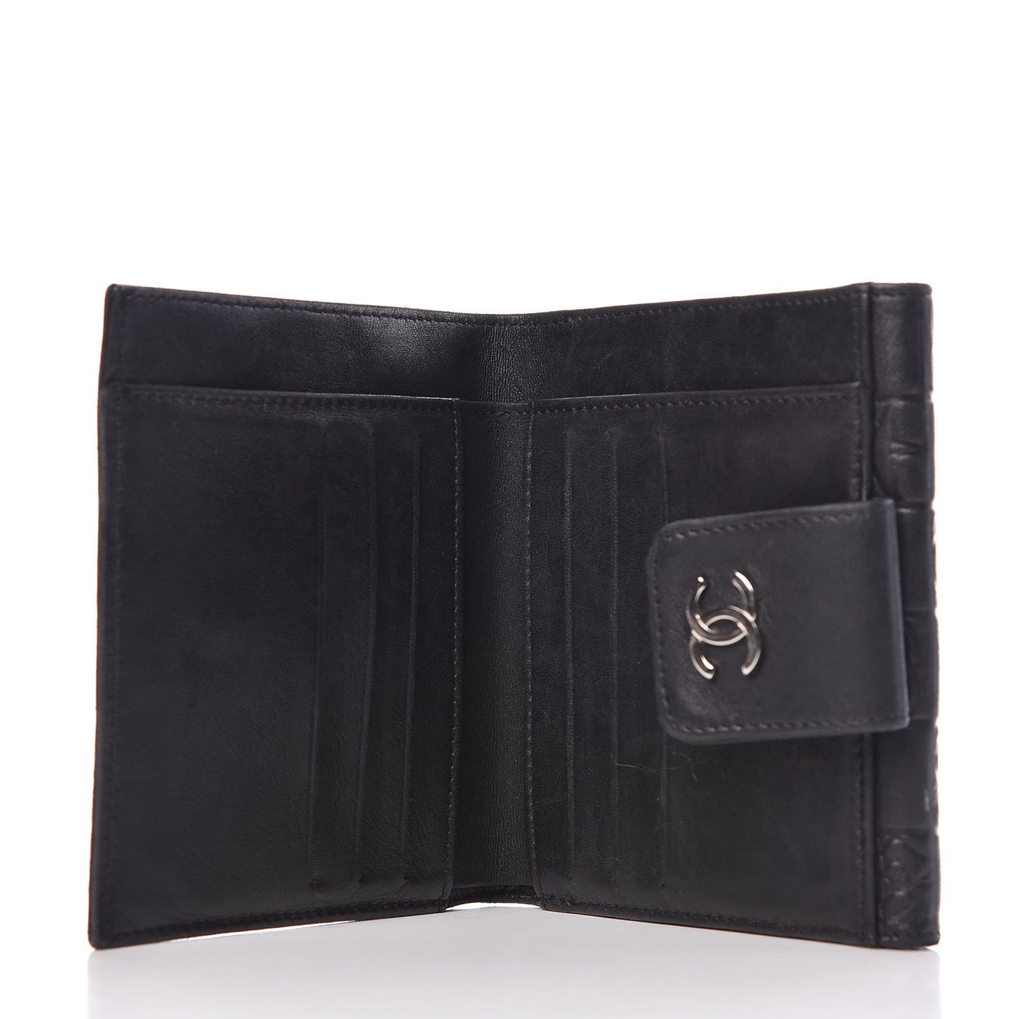 Lambskin Precious Symbols French Wallet Black