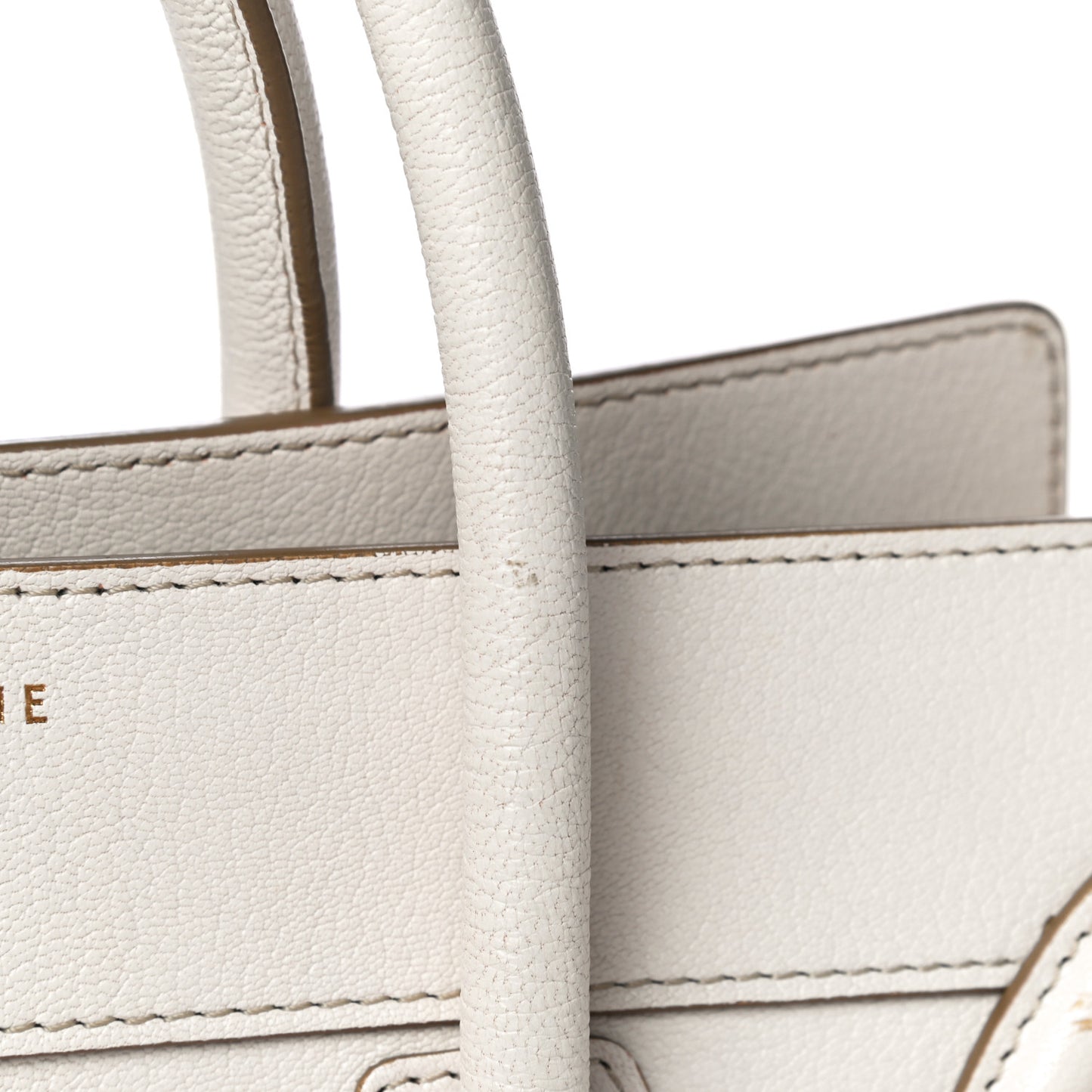 Goatskin Mini Luggage White