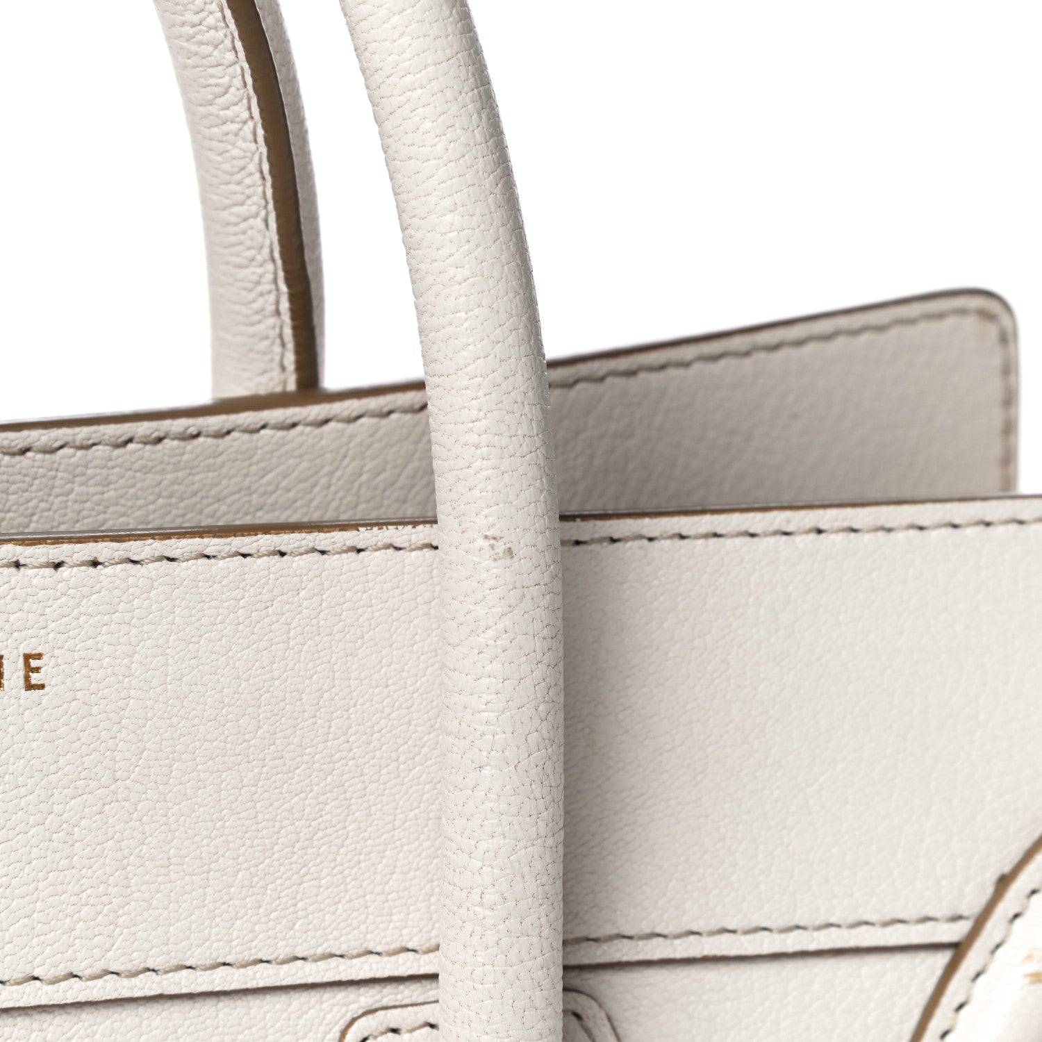 Celine Goatskin Mini Luggage White 27 of 33