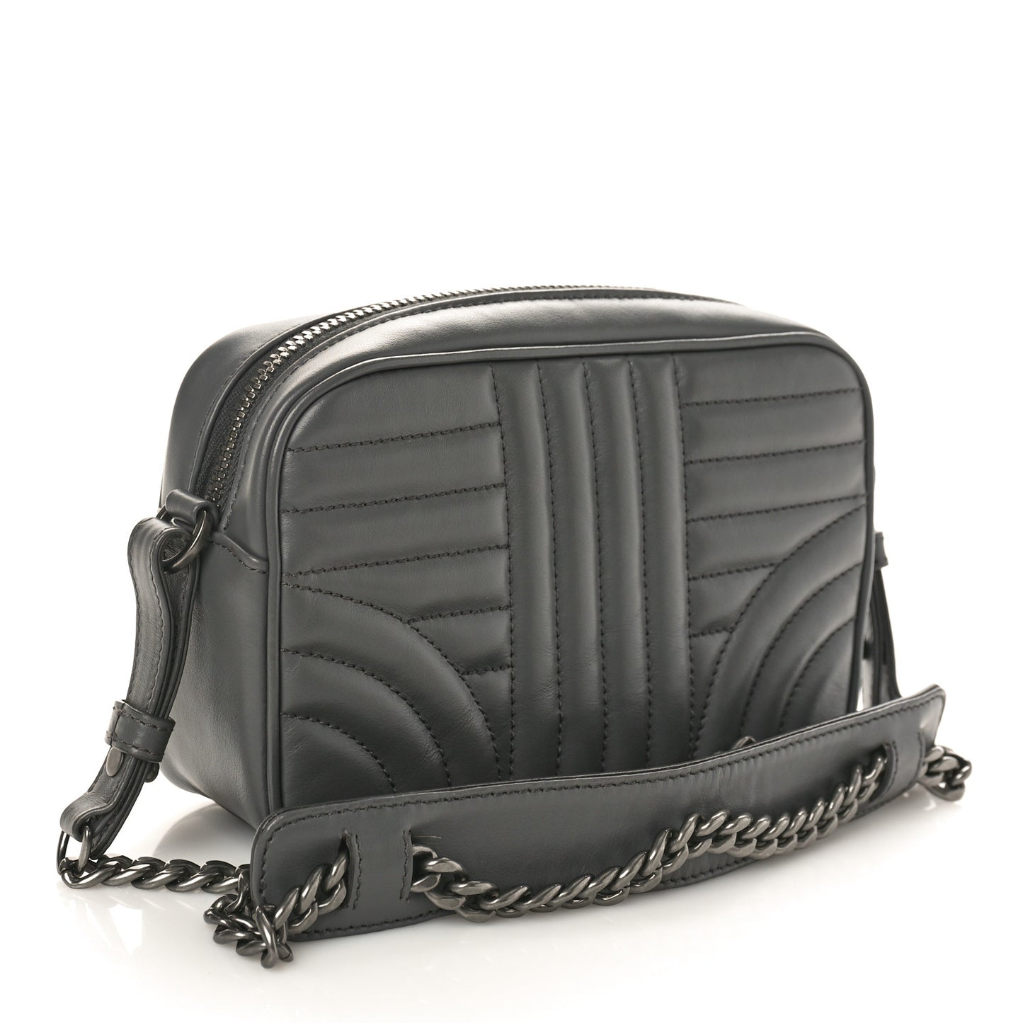 Soft Calfskin Diagramme Crossbody Bag Mercurio