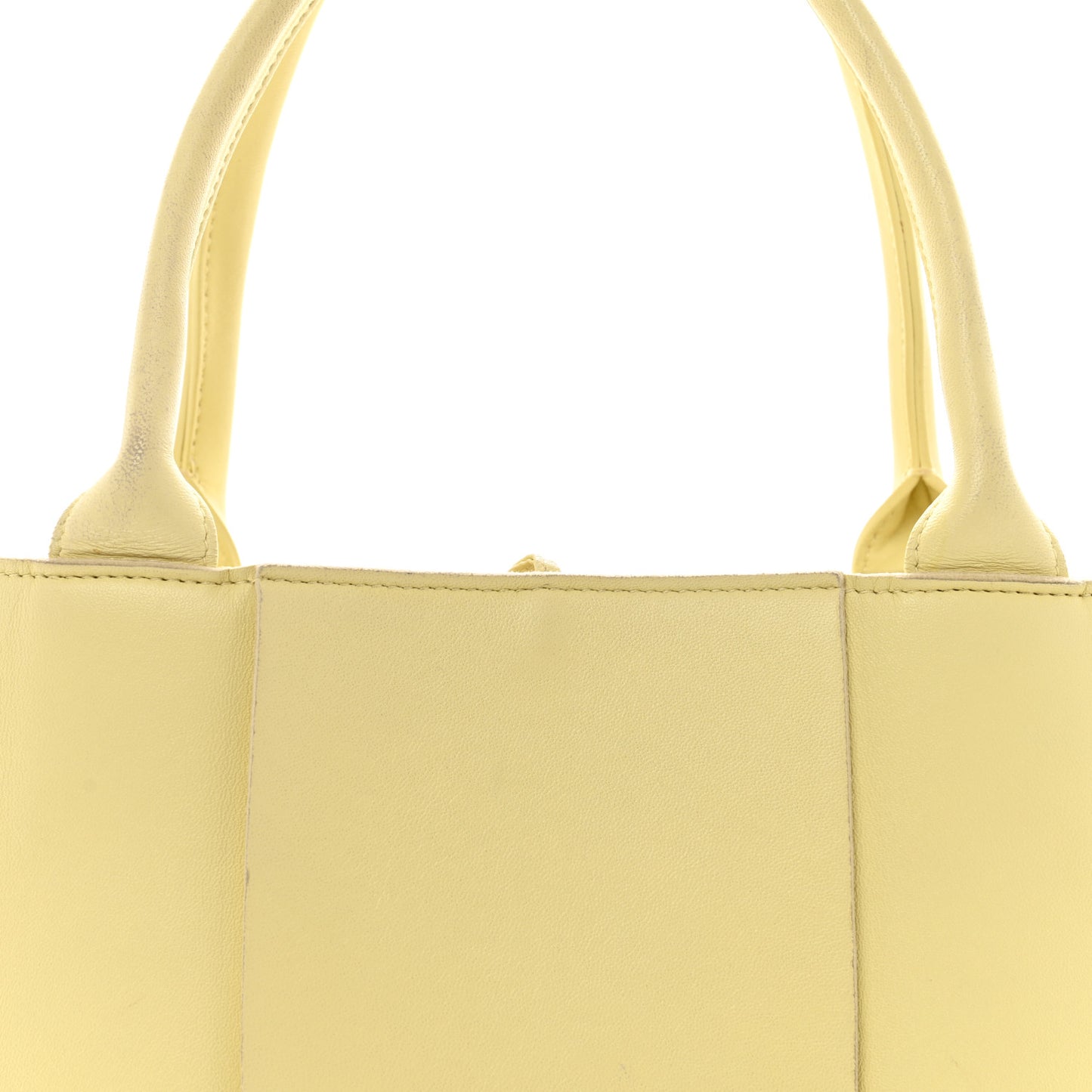 Nappa Maxi Intrecciato Medium Arco Tote Ice Cream