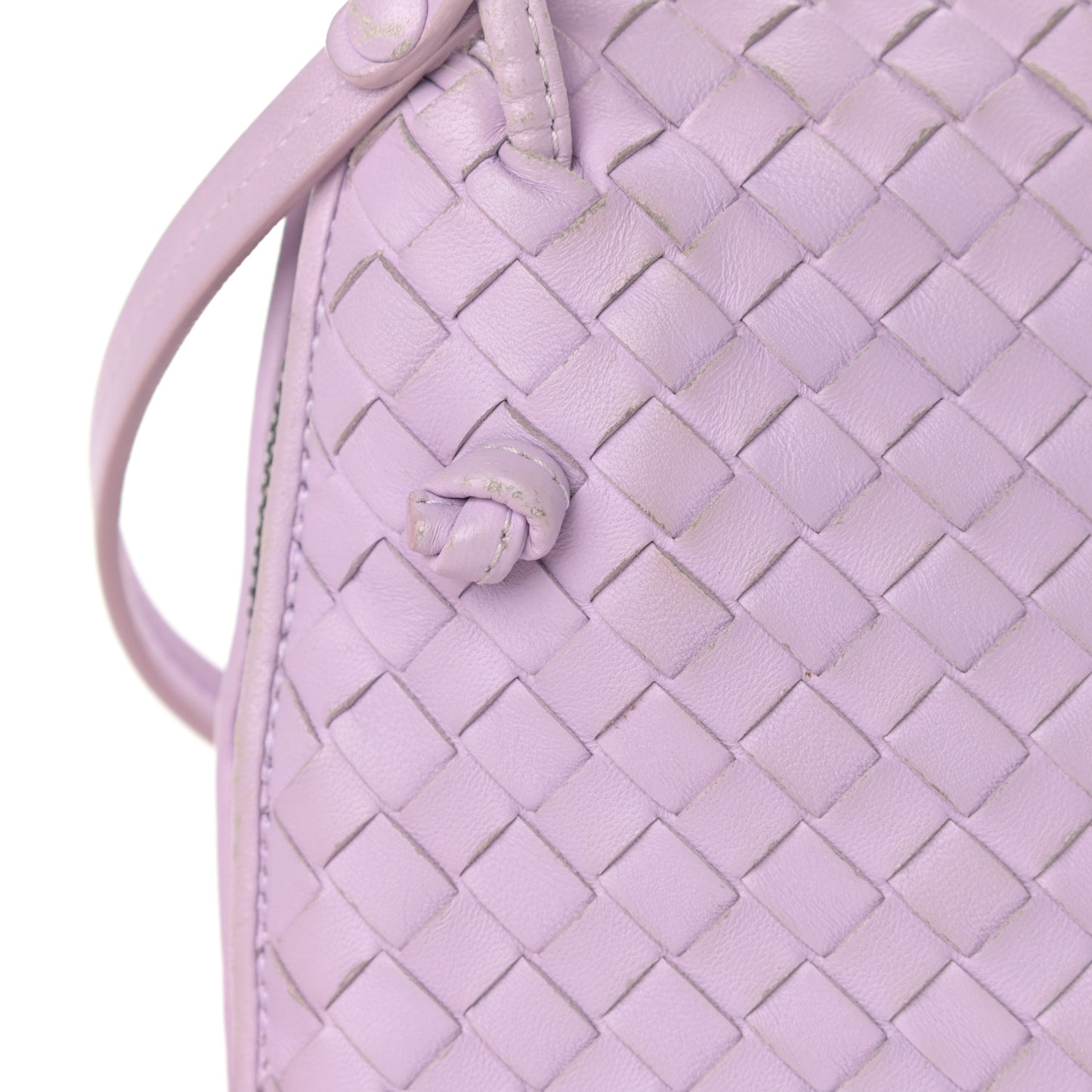 Nappa Intrecciato Pillow Crossbody Messenger Parme