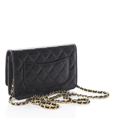 Chanel Caviar Quilted Wallet On Chain WOC Black 2 of 9