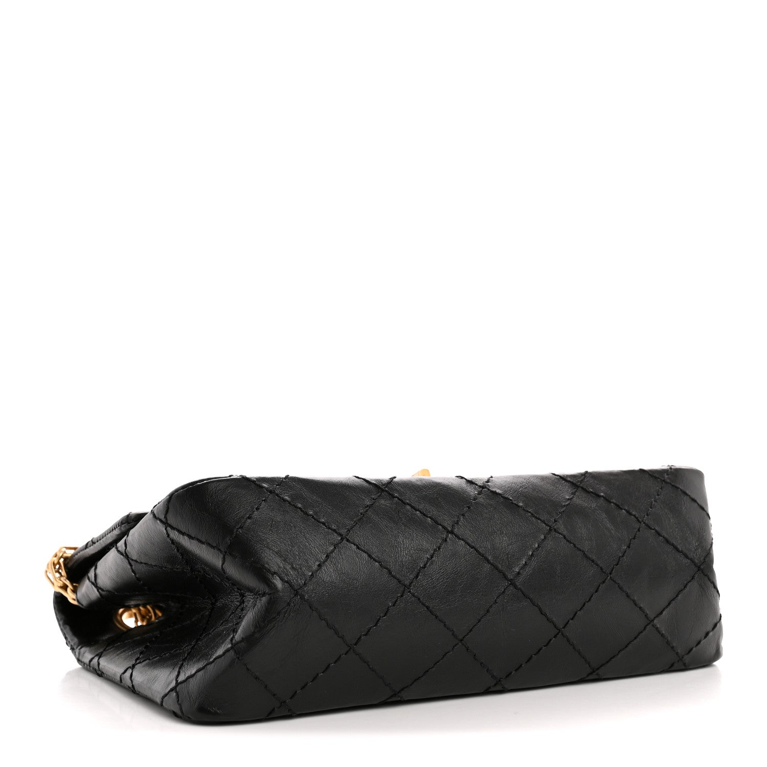 Chanel Aged Calfskin Quilted 2.55 Reissue Mini Flap Black 4 of 10