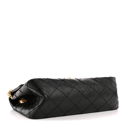 Chanel Aged Calfskin Quilted 2.55 Reissue Mini Flap Black 4 of 10