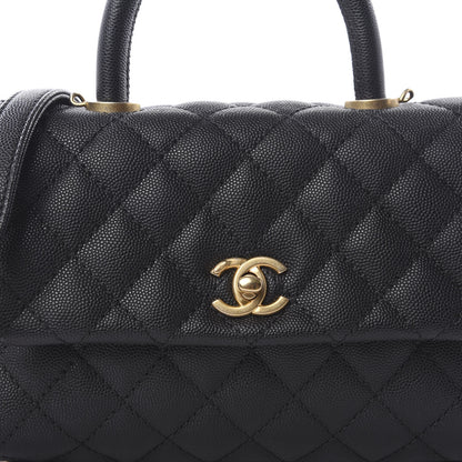 Chanel Caviar Quilted Mini Coco Handle Flap Black 7 of 10