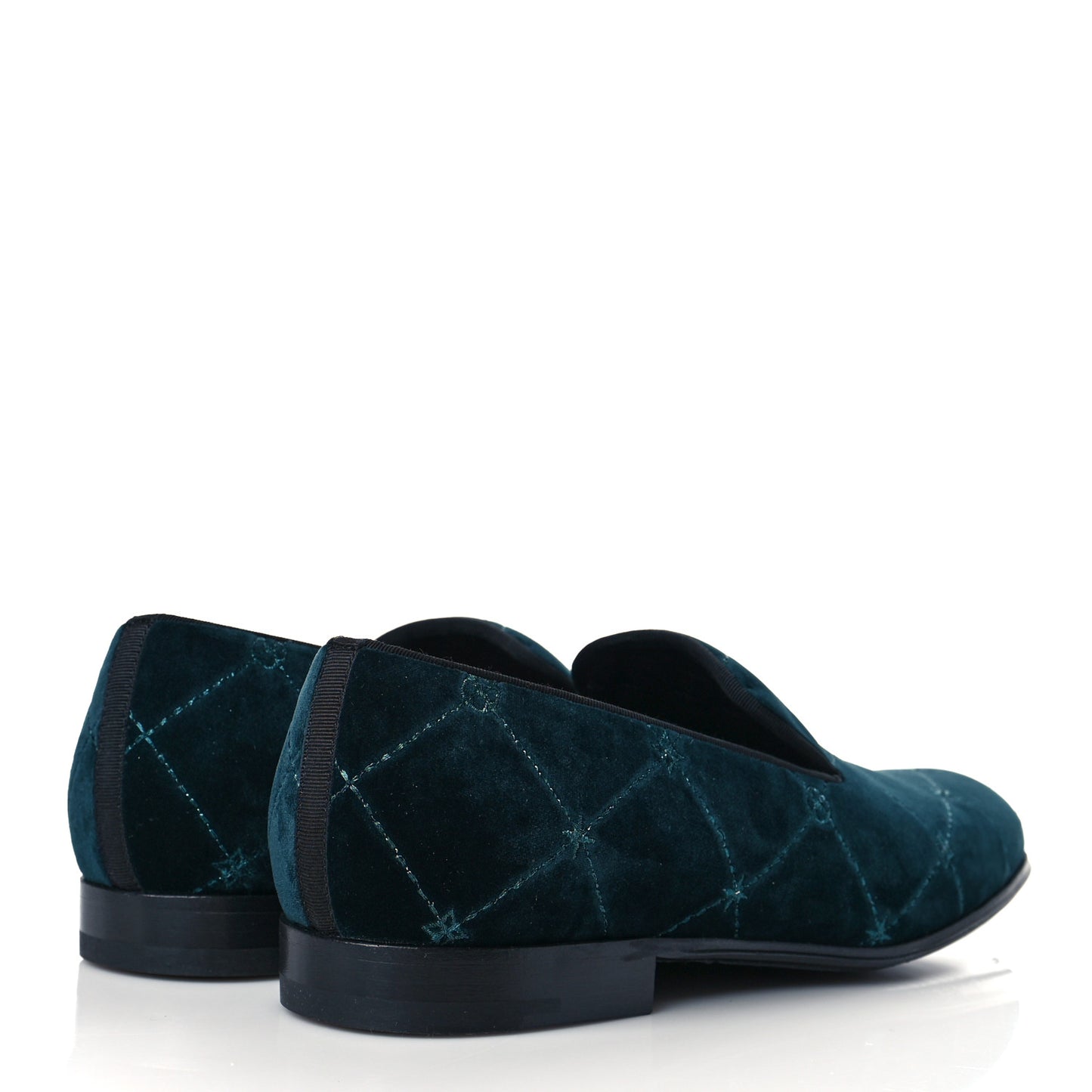 Velvet Logo Mens Auteuil Slipper 7 Vert