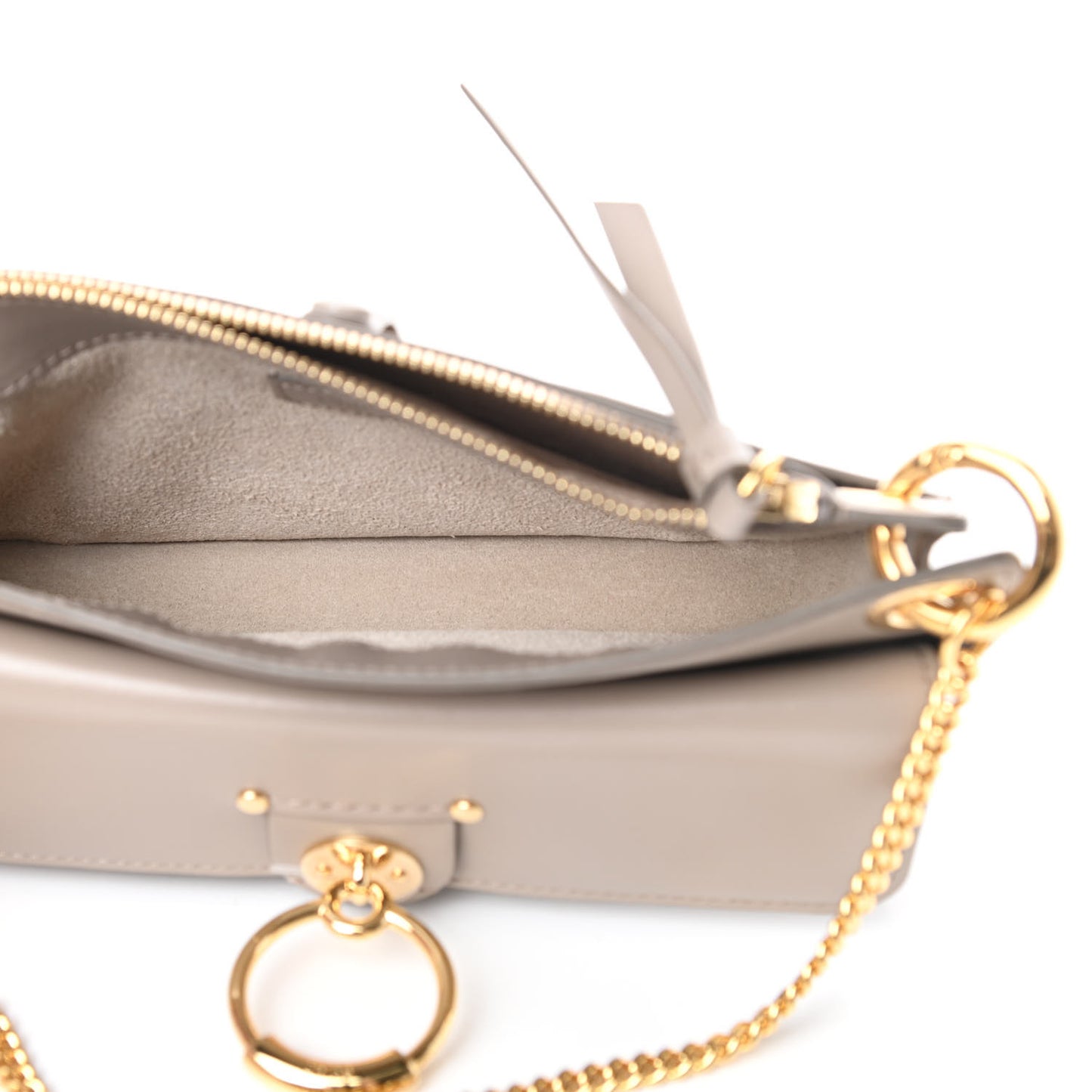 Calfskin Tess Mini Crossbody Bag Motty Grey