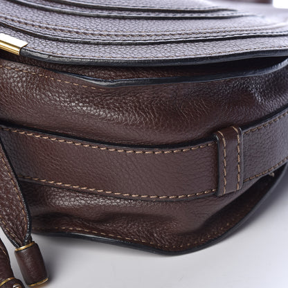 Chloe Calfskin Medium Marcie Round Crossbody Bag Coffee Shot 12 of 13