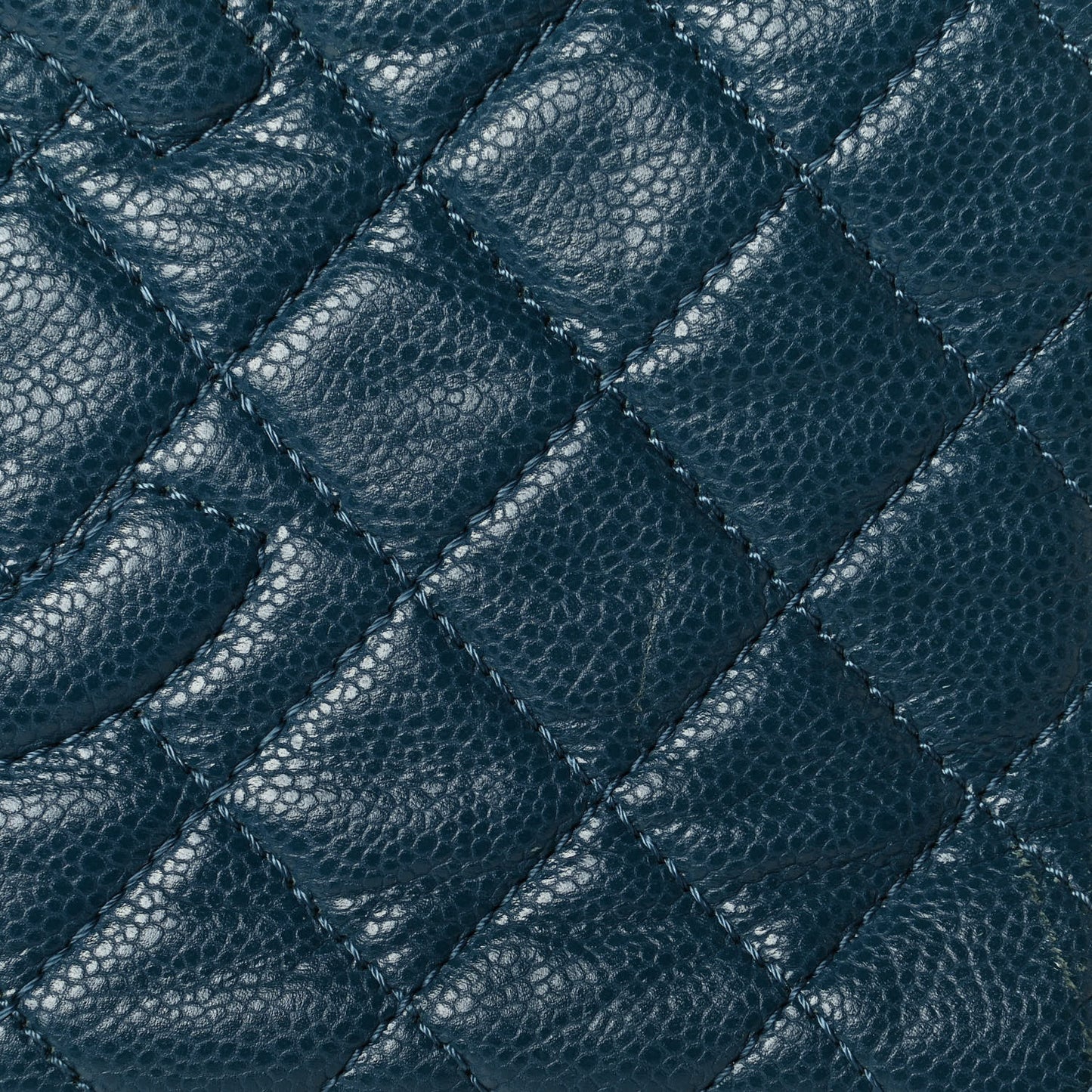 Caviar Quilted Timeless CC Shopping Tote Blue