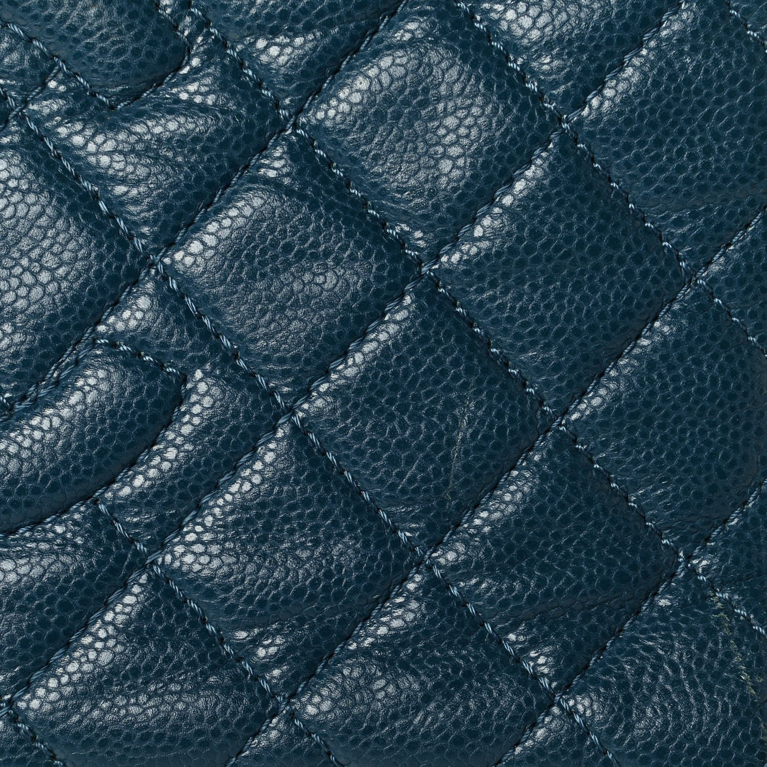 Chanel Caviar Quilted Timeless CC Shopping Tote Blue 6 of 7