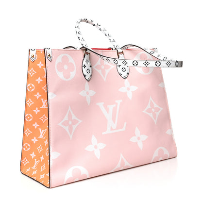Louis Vuitton Monogram Giant Onthego GM Rouge Rose 3 of 9