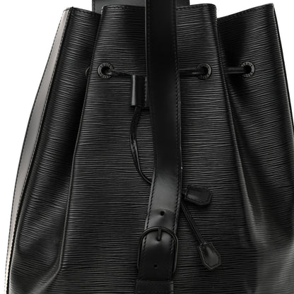 Louis Vuitton Epi Sac a Dos Drawstring Bag Black 7 of 10