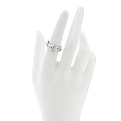 David Yurman Sterling Silver Diamond 7.5mm Angelika Ring 54 6.75 2 of 5