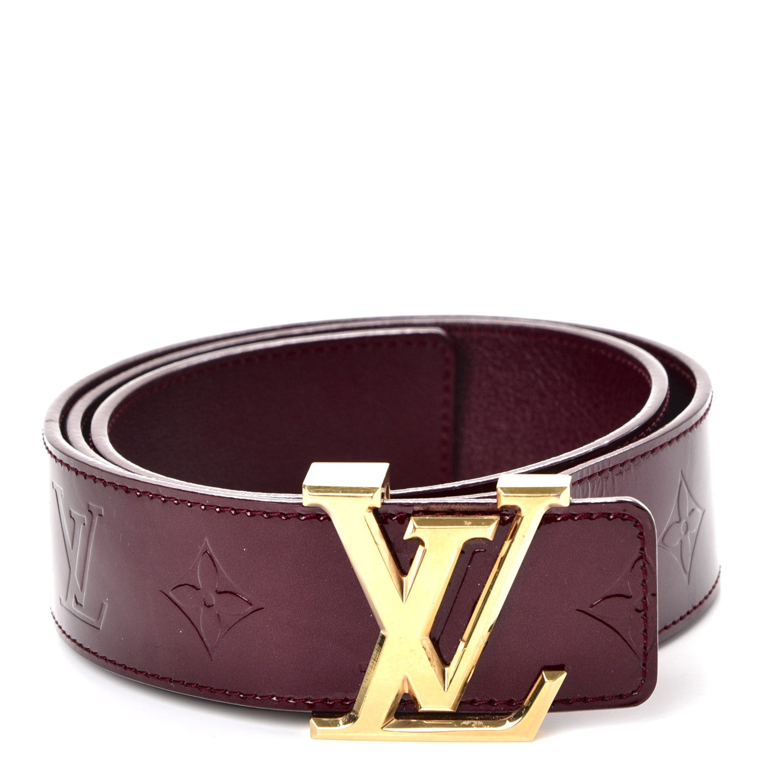 Louis Vuitton Vernis LV Facettes Belt 90 36 Rouge Fauviste 1 of 13