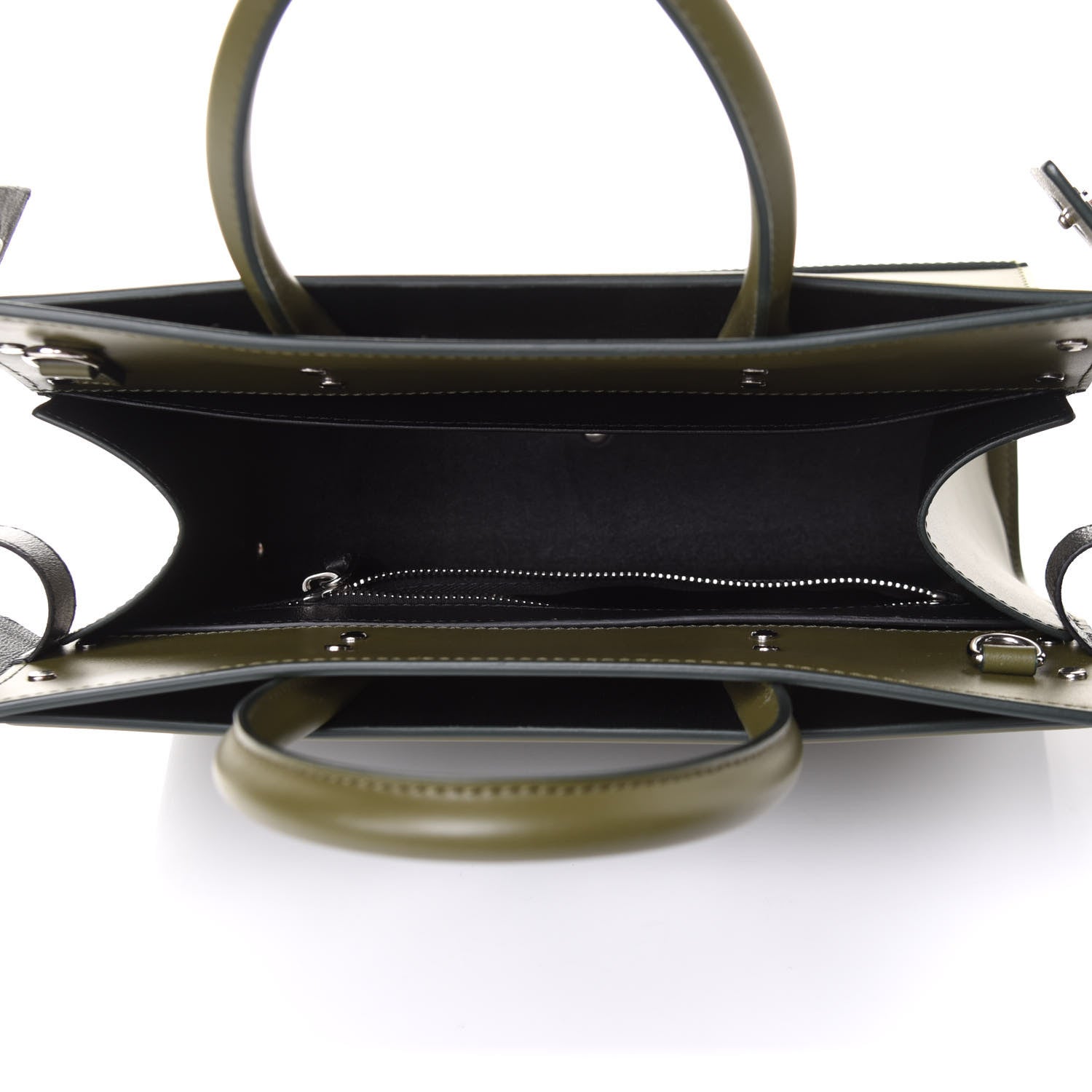 Givenchy Smooth Calfskin Small Horizon Satchel Khaki 8 of 12