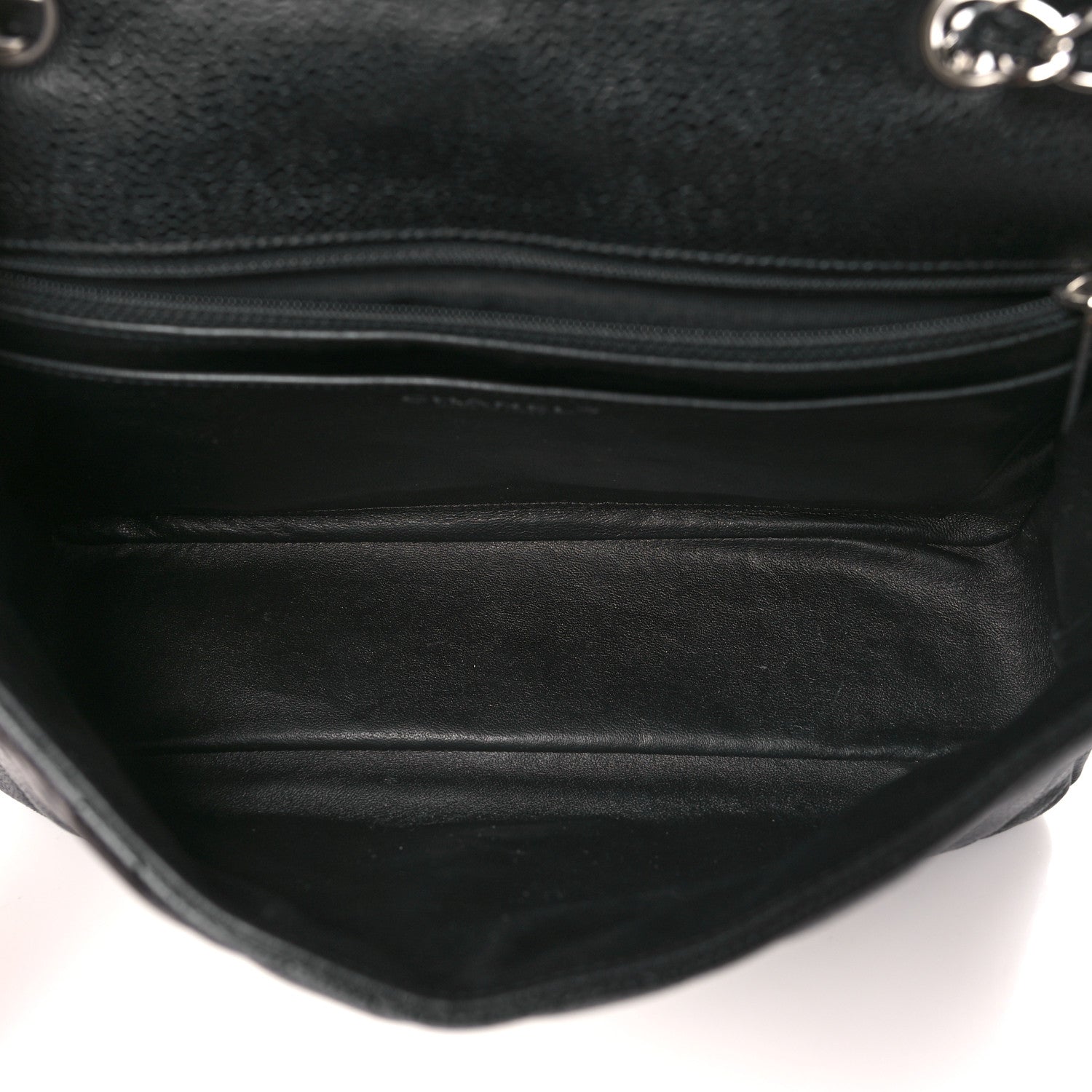 Chanel Caviar Quilted Jumbo Single Flap Black 5 of 10