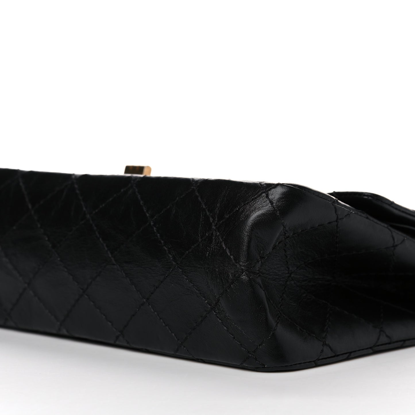 Aged Calfskin Quilted 2.55 Reissue 225 Flap Black