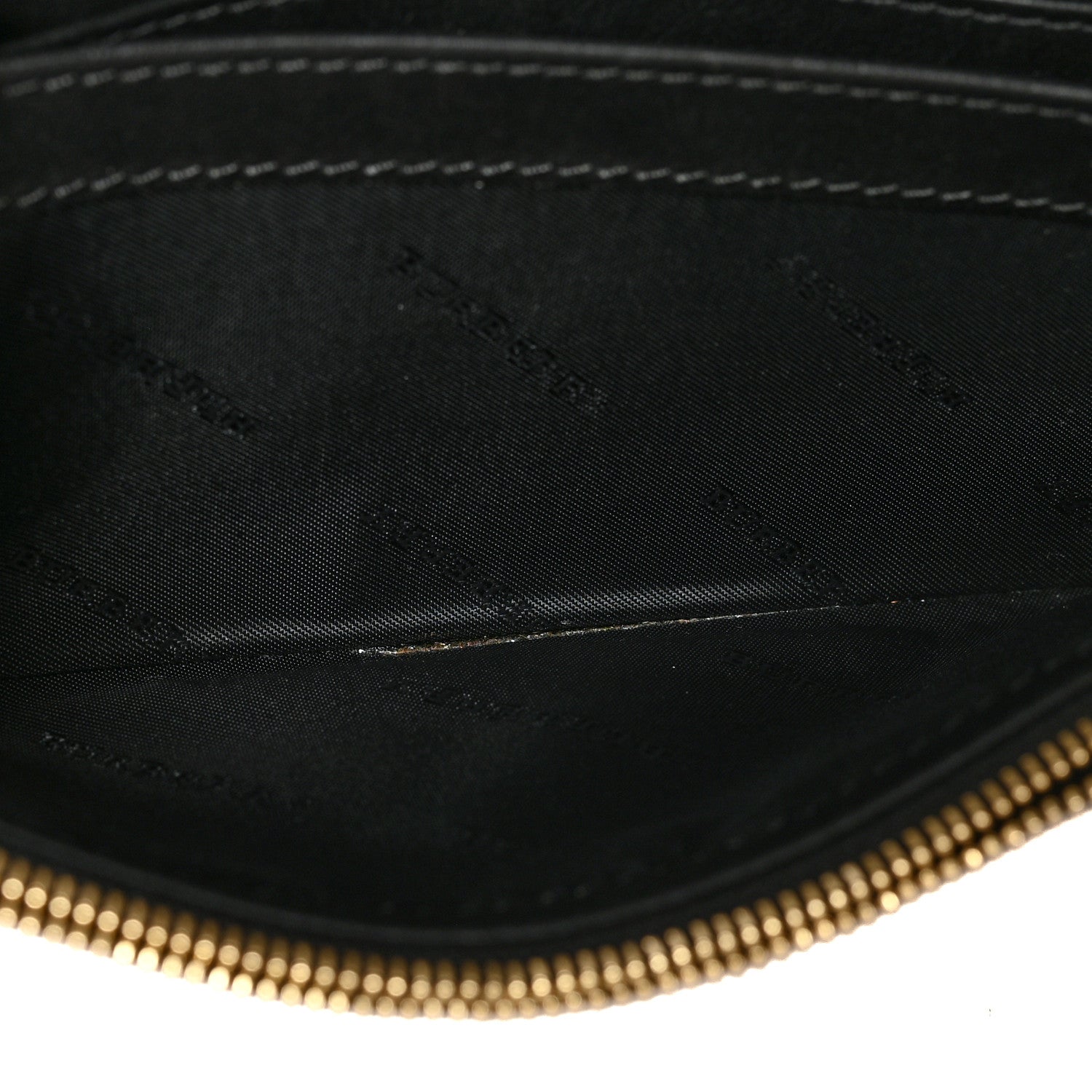 Burberry Calfskin House Check Porter Continental Wallet Black 6 of 9