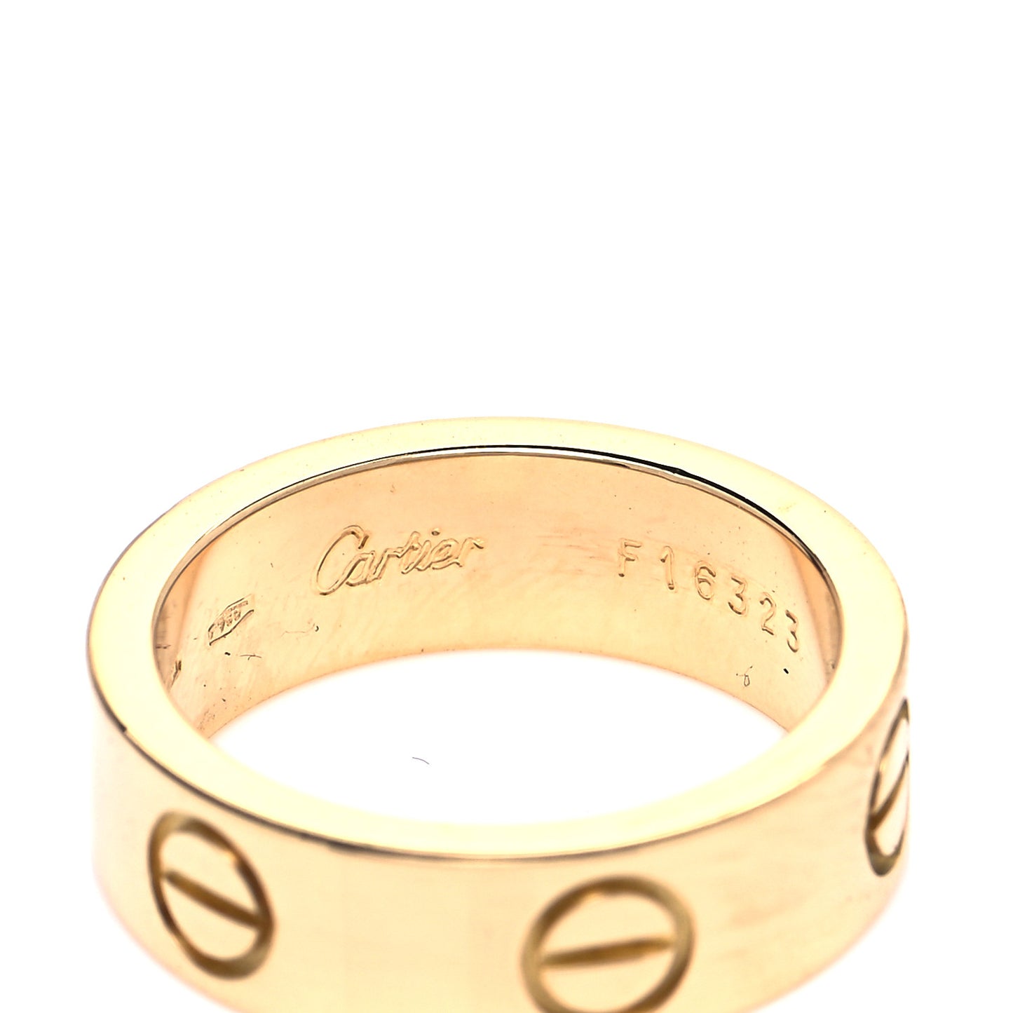 18K Yellow Gold 5.5mm LOVE Ring 49 4.75