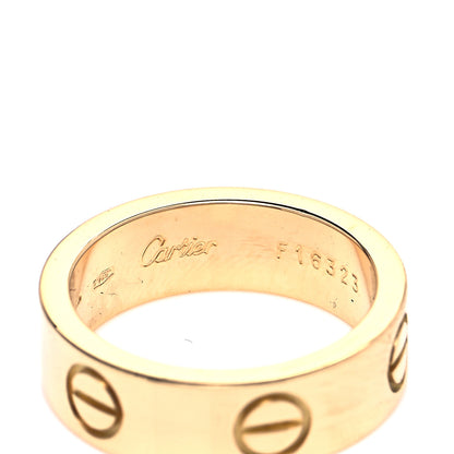 Cartier 18K Yellow Gold 5.5mm LOVE Ring 49 4.75 7 of 10