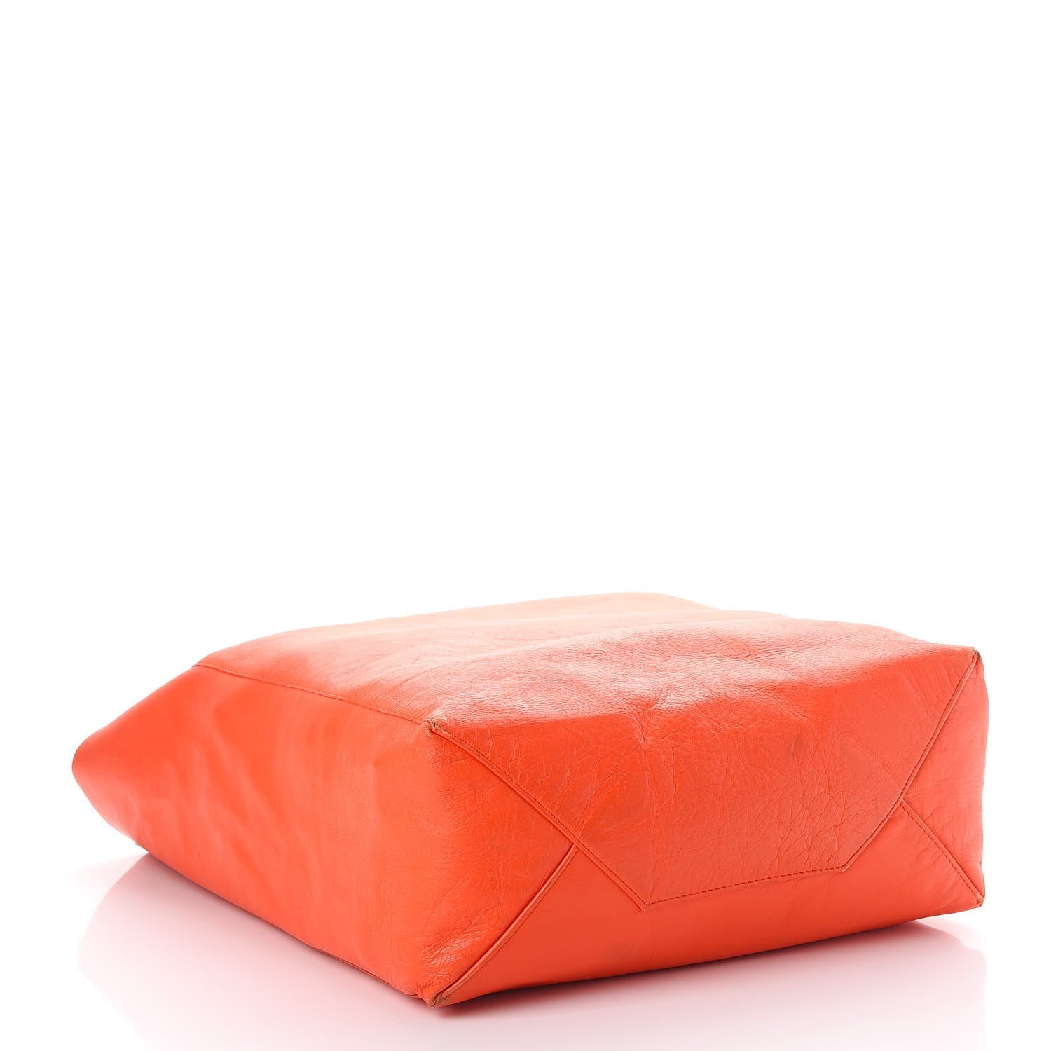Celine Smooth Lambskin Vertical Cabas Bag Orange 4 of 11