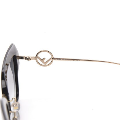 Fendi Acetate Metal F is Fendi Square Cat Eye Sunglasses FF 0424/F/S Black 6 of 7
