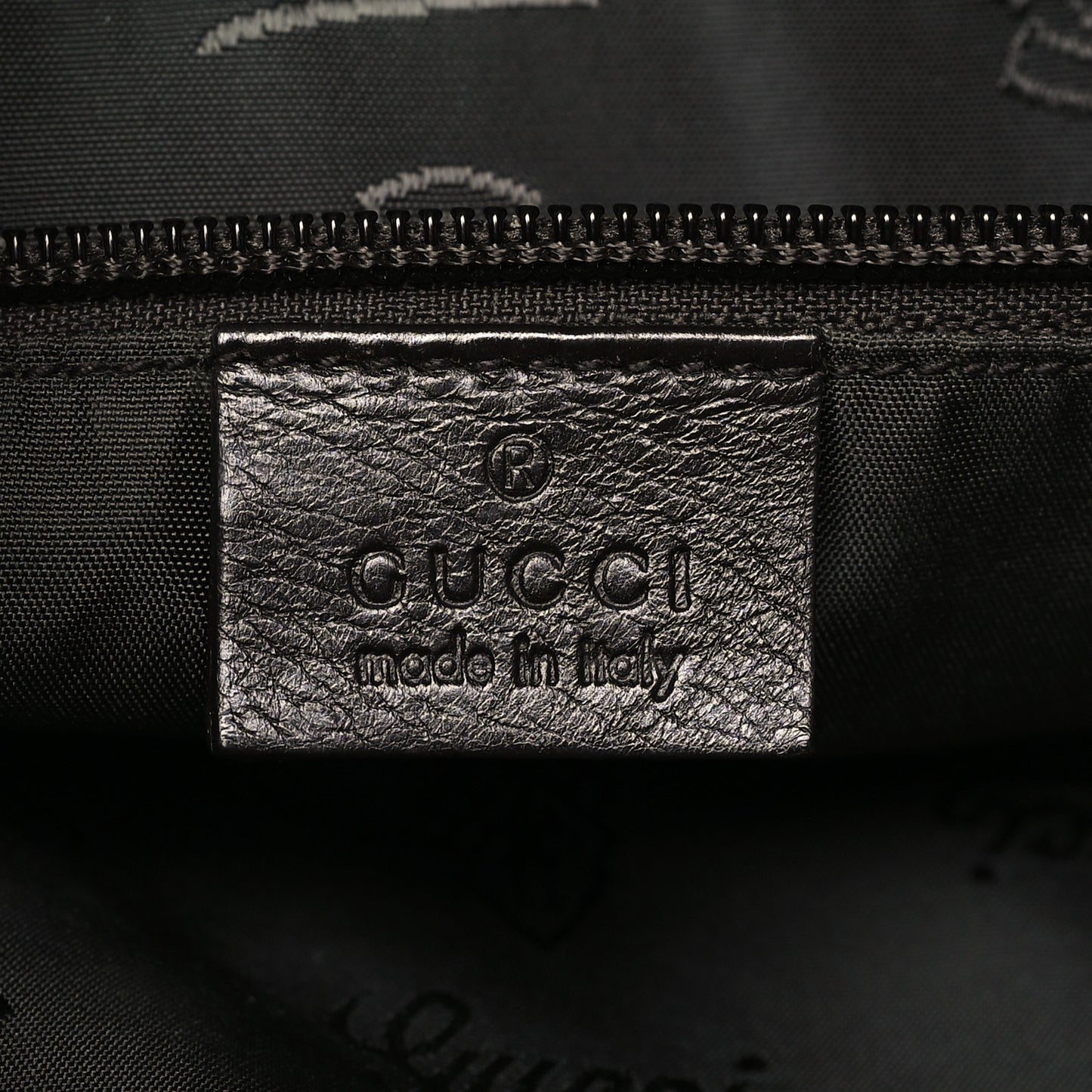 Guccissima Medium Flat Messenger Bag Dark Brown Dark Brown