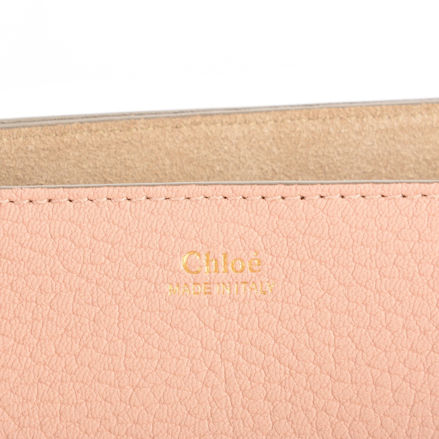 Chloe Grained Lambskin Drew Shoulder Bag Cement Pink 6 of 8