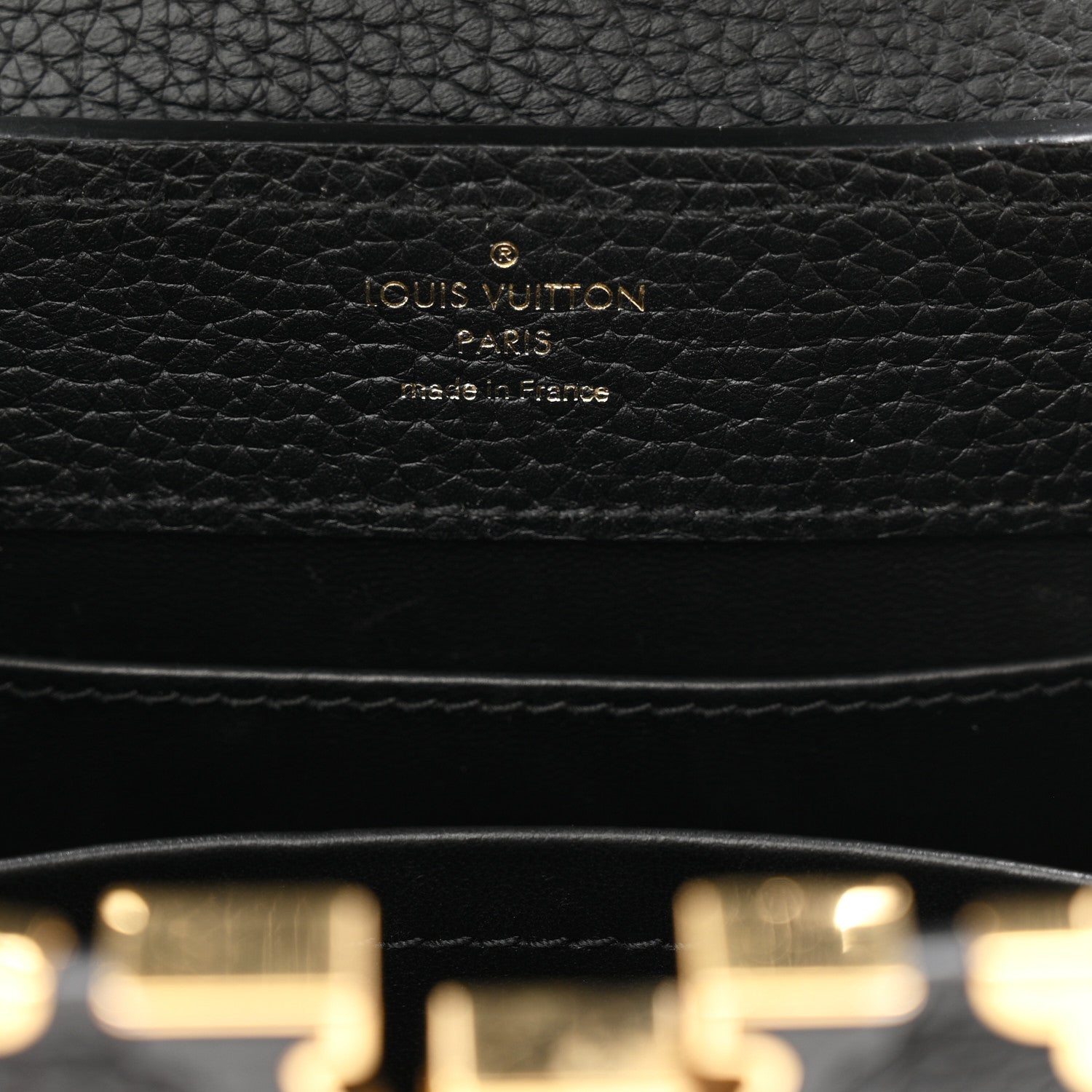 Louis Vuitton Taurillon Embellished Flower Crown Capucines Mini Black 6 of 9