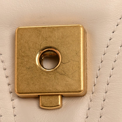 Gucci Calfskin Matelasse Small GG Marmont Shoulder Bag White 12 of 14