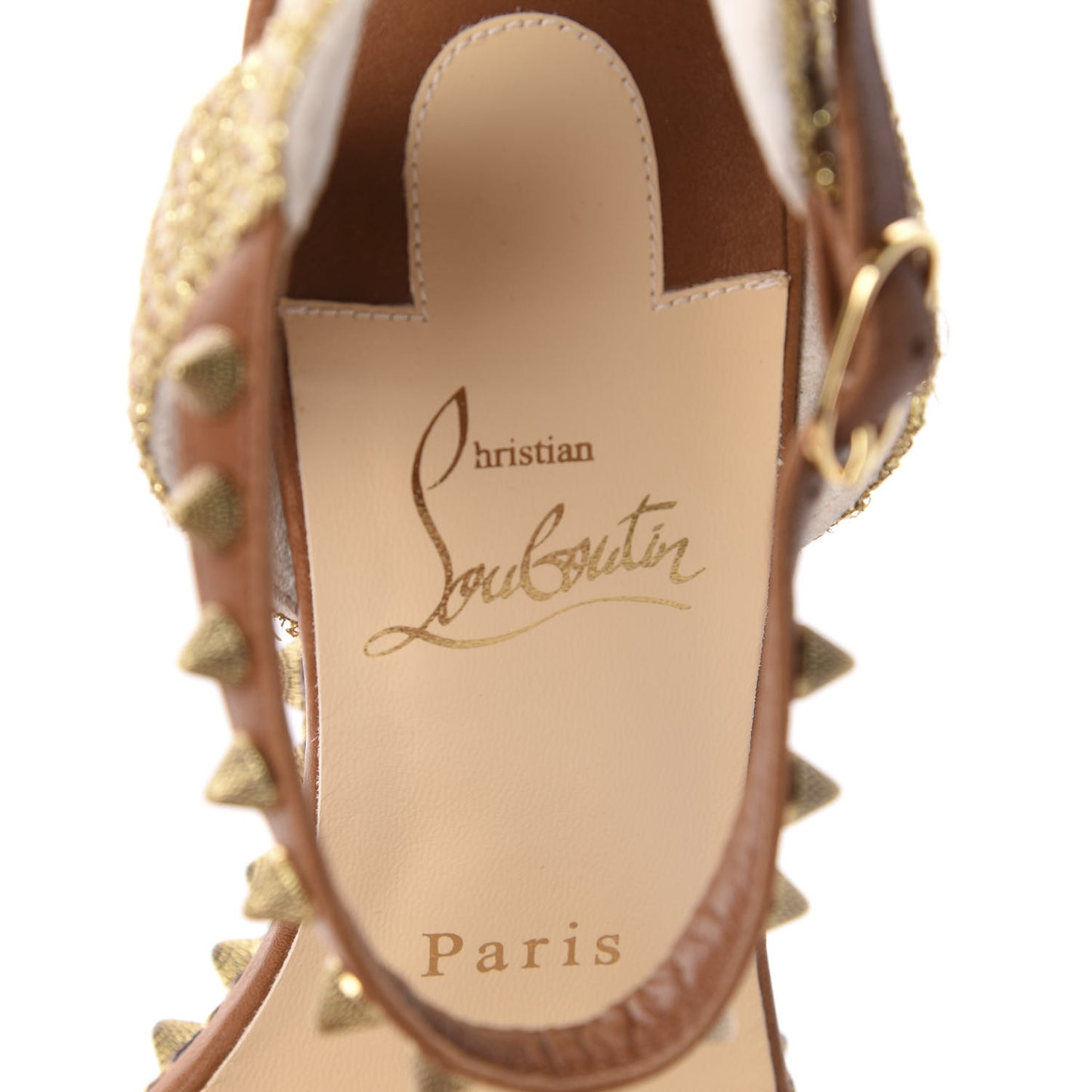 Calfskin Cordorella 110 Wedge Sandals 37 Version Cuoio