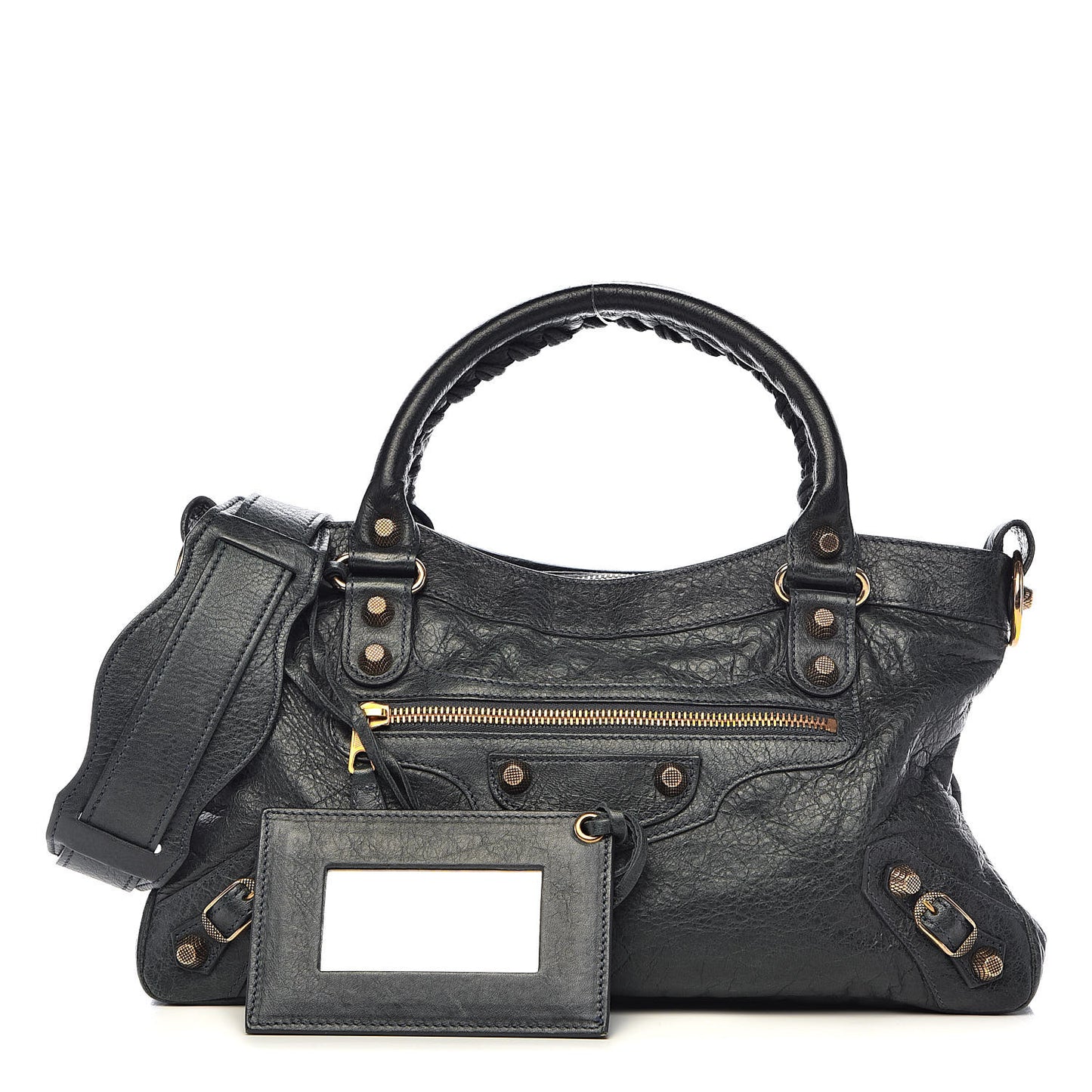 Agneau Giant 12 Rose Gold Hardware First Anthracite