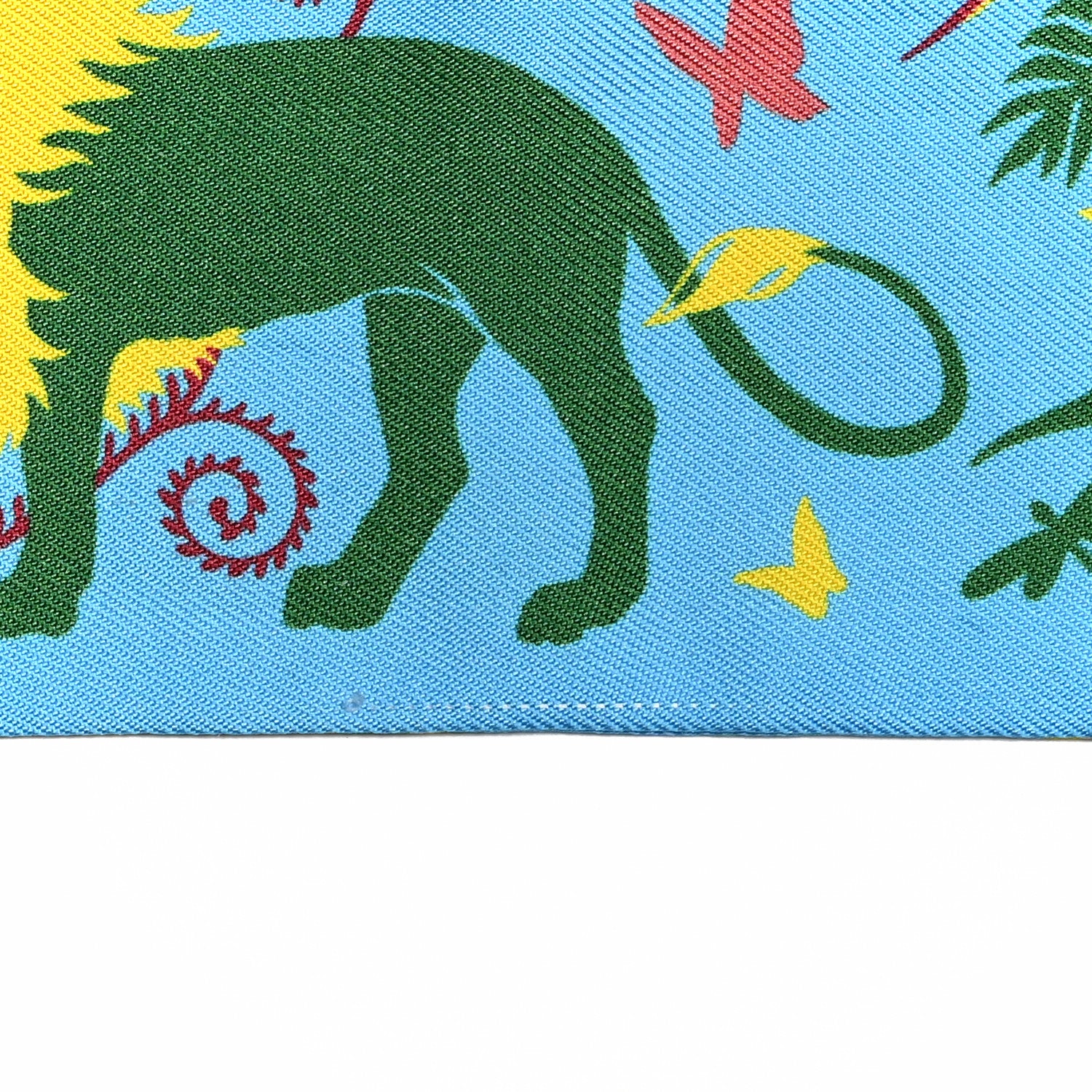 Hermes Silk Le Charme D Orphee Marine Bleu Azur Jaune 5 of 6