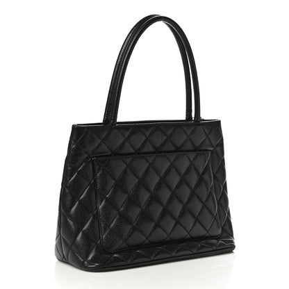 Chanel Caviar Quilted Medallion Tote Black 3 of 16