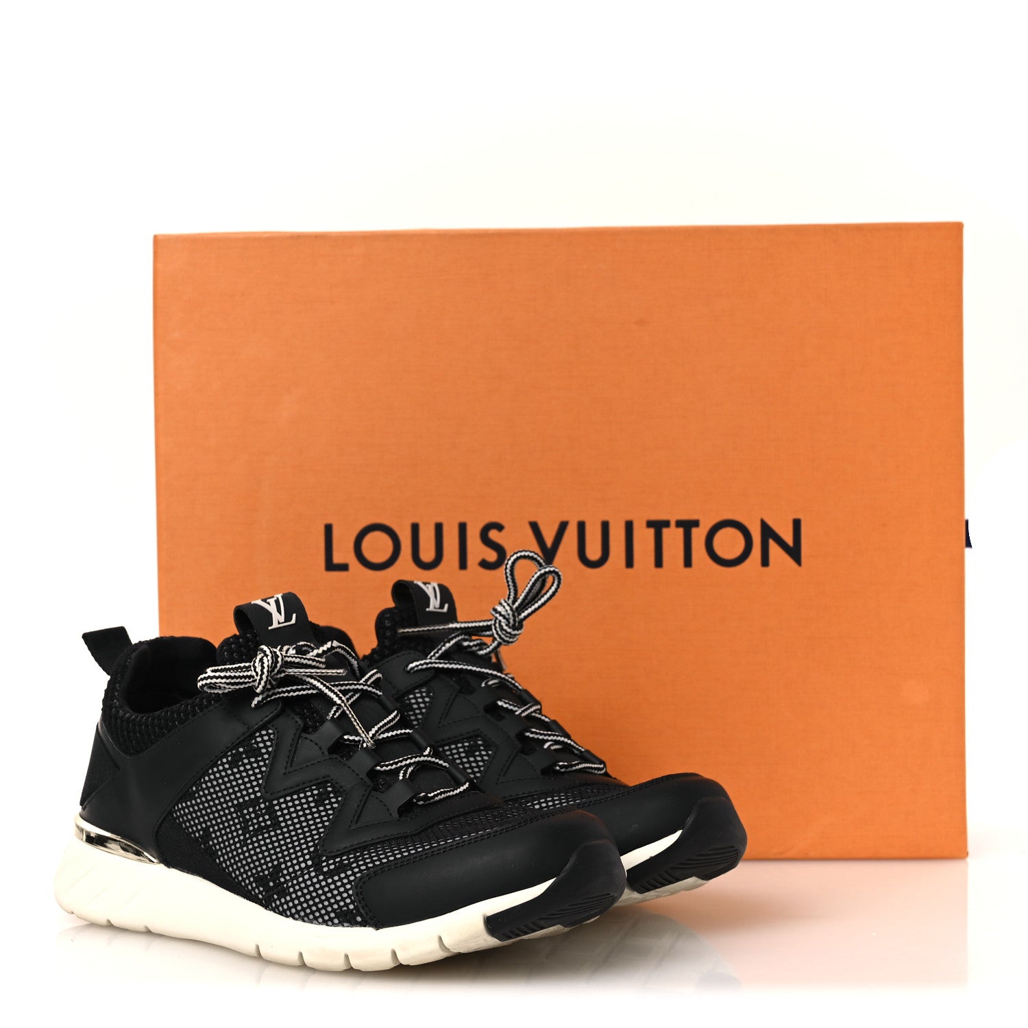Louis Vuitton Technical Nylon Monogram Rubber Aftergame Sneakers 37 Black 11 of 11