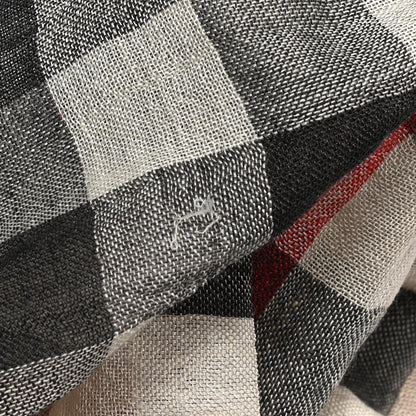 Burberry Wool Silk House Check Lightweight Scarf Stone 5 of 5