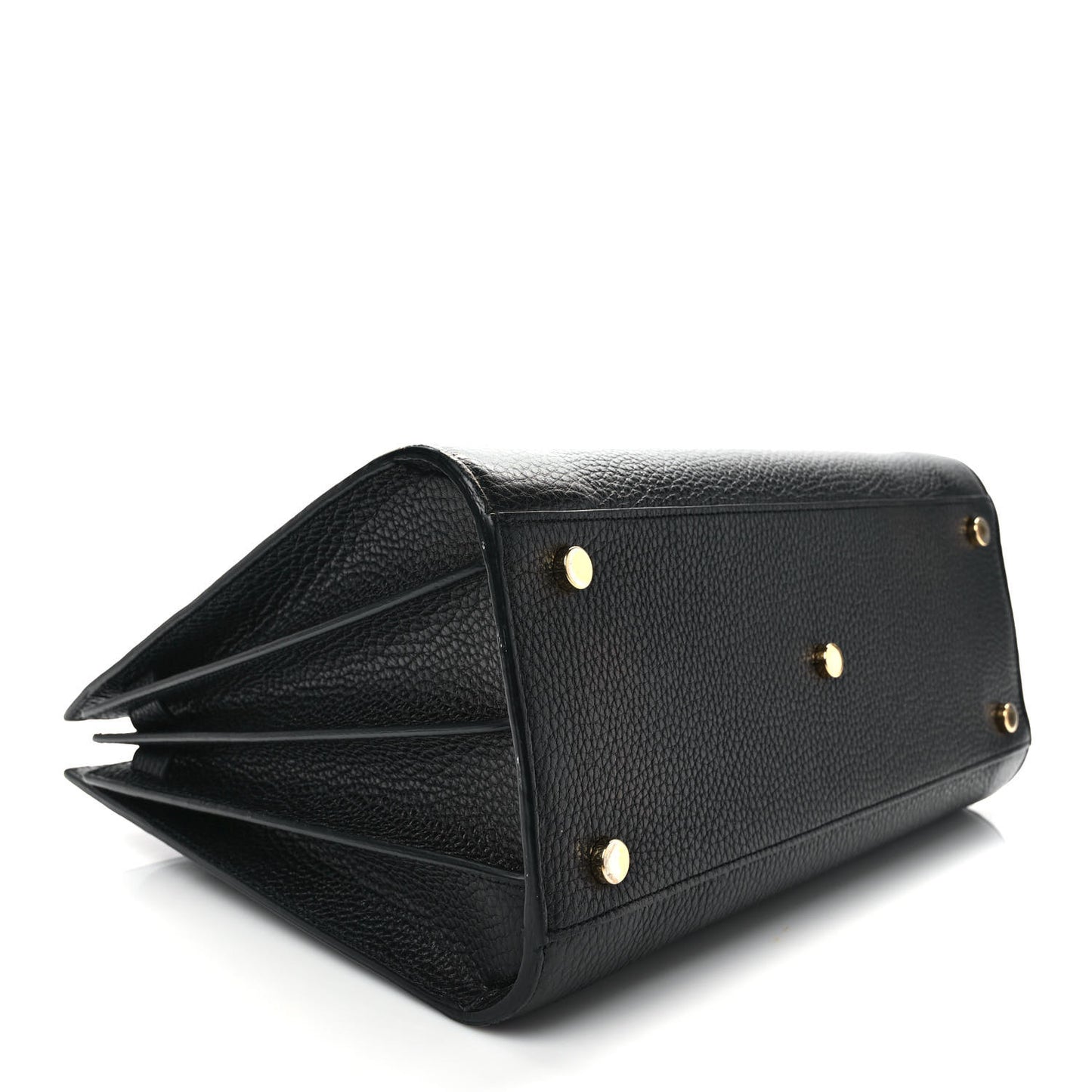 Grained Calfskin Small Sac De Jour Black